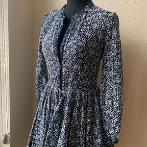 Maje Long Sleeve Mini Dress